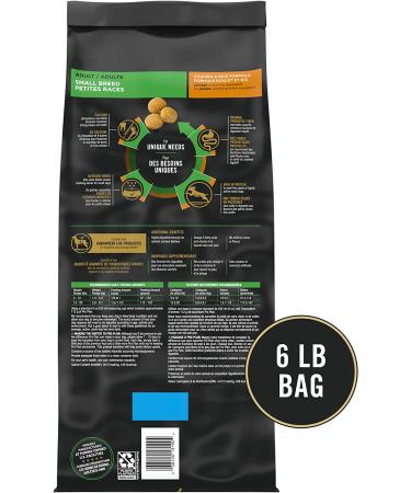 Purina Pro Plan Small Breed & Toy Breed Chicken Flavor Adult Dry Dog Food (6 lb. Bag) - Buy Online on GoSupps.com