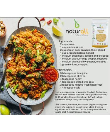 NENA Quinoa Seeds | Gluten Free Non-GMO | Whole Grain White Quinoa Seeds - 200 GM - Buy Online on GoSupps.com