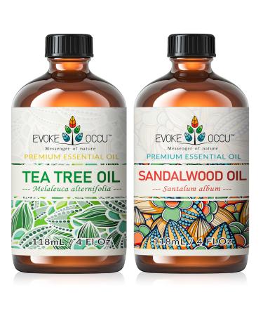 EVOKE OCCU Tea Tree Essential Oil and Sandalwood Essential Oil - 4 Fl Oz