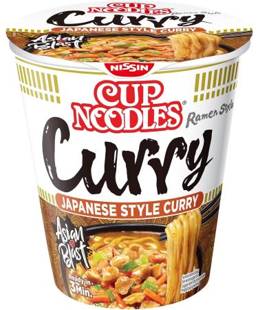  NISSIN Nissin Cup Noodles Instant Japanese Style Curry Noodles - Chicken Curry & Vegetable Flavour Quick Prep in a Cup Asian Food (8 x 63g) - Buy Online on GoSupps.com