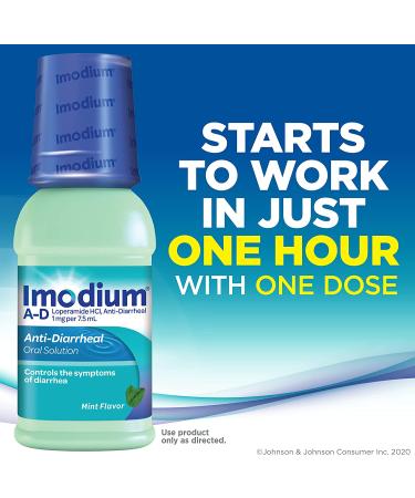 Imodium A-D Liquid Anti-Diarrheal Medicine - Mint Flavor - 8 fl. oz - Buy Online on GoSupps.com