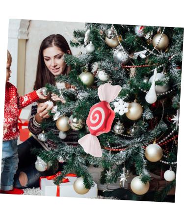 GREENADSCAPE 1pc Chic Xmas Pendants Hanging Christmas Decorations Xmas Tree Pendant Christmas Candy Pendant Red Red 32CM - Buy Online on GoSupps.com