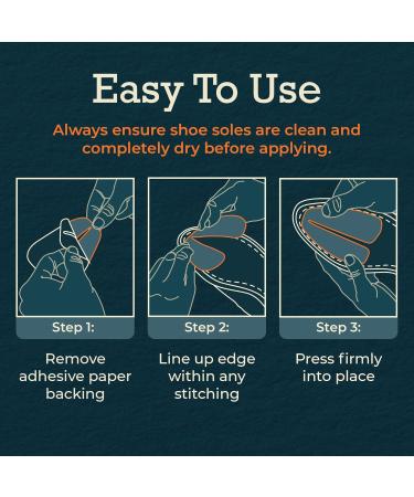 Transparent Sole Protector - Anti-Slip Shoe Grips for Men & Women | Non-Slip Pads Medium US 10-12 (EU 43-46) - Cost-Effective Shoe Sole Protection - Buy Online on GoSupps.com