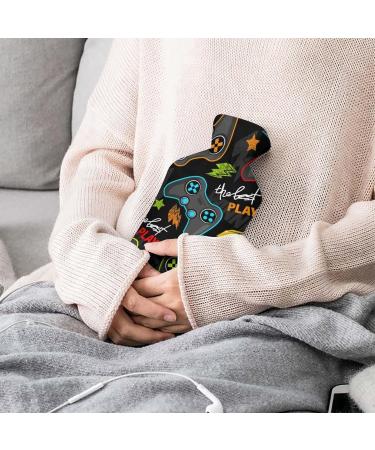 Colorful Plush Hot Water Bottle with Cover - Fun Hand Warmer for Adults & Kids | 26.5x15.3cm - International Shipping Available! - Buy Online on GoSupps.com