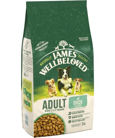 James Wellbeloved Adult Duck & Rice 2kg Bag - Hypoallergenic Dry Dog Food - Buy Online on GoSupps.com