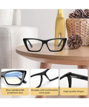 JOO RTI 3 Pack Cat-Eye Blue Light Blocking Reading Glasses for Women - Stylish Black Tortoise & Beige - Fashionable & Comfortable - International Shipping Available - Buy Online on GoSupps.com