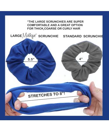 Set of 2 Large Solid Scrunchies - White - Buy Online on GoSupps.com