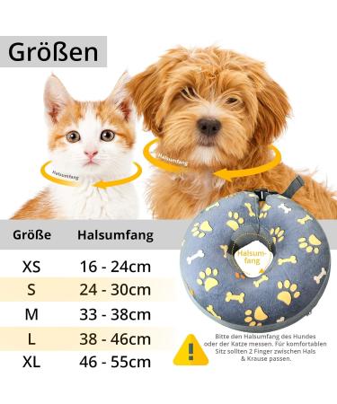 XL Inflatable Dog & Cat Collar - Soft Surgical Leak Protection | OMH Dog Collar - Buy Online on GoSupps.com