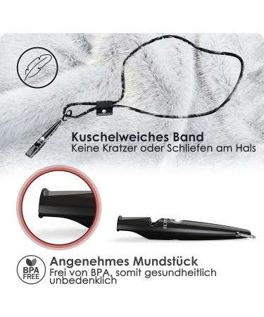 Weidebach 2.0 Dog Whistle - Improved Tone & Clicker Set for Effective Recall Training - 2 Black Pieces Treat & E-book Included - Buy Online on GoSupps.com