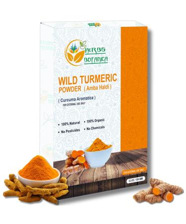 Herbs Botanica Wild Turmeric Powder For Face Reduces Acne Face Mask Dark Spots Hyperpigmentation Smooth Skin Kasturi Manjal Kasturi Turmeric Aromatic Turmeric 150 Gms / 5.30 Oz