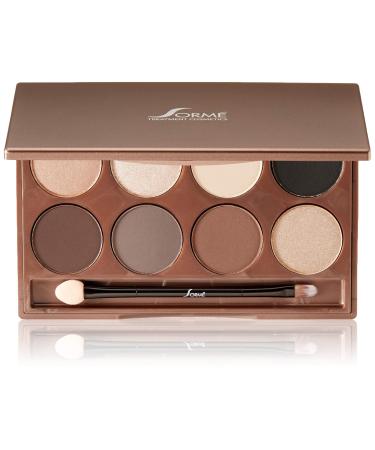 Sorme Cosmetics Accented Hues Eyeshadow Palette in Warm (0.64oz) | 8 Pans of Metallic  Shimmer  and Matte Eyeshadows | With Dual-Ended Makeup Brush Applicator | Blendable and Crease-proof Eye Makeup - Buy Online on GoSupps.com