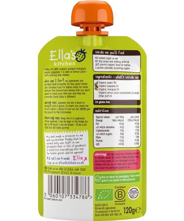 Ella's Kitchen Mangoes/ Pears and Papayas 120 g (Pack of 7) (Organic) Mangoes Pears and Papayas 120 g (Pack of 7) - Buy Online on GoSupps.com