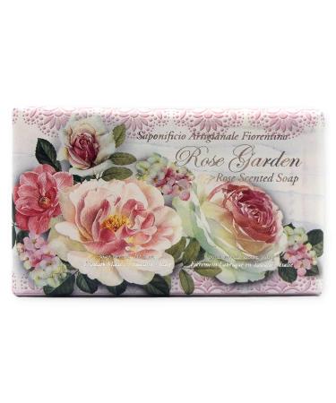 Moisturizing Italian Vegetable Soap 10.5 oz Made in Tuscany Italy (Rose Garden)