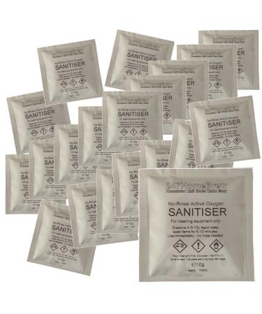 20x No-Rinse Steriliser 10g with Active Oxygen for Homebrew Household sanitising