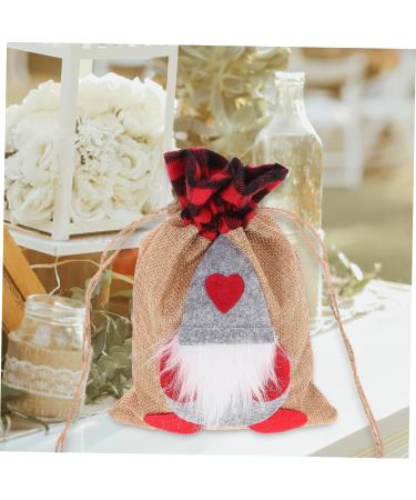 Abaodam Christmas Bag Christmas Sacks Bags for Candy Wrapping Bag Xmas Bags Candy Stand Cloth 1 count (Pack of 1) Grey - Buy Online on GoSupps.com