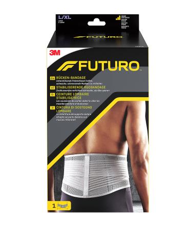 FUTURO Back Brace - Supportive cushions help relieve weak sore muscles - L/XL L-XL