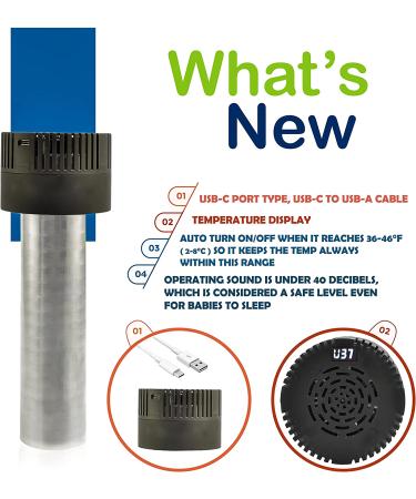 4ALLFAMILY Auto Shut Off USB TSA Medication Cooler Travel Case + Biogel Ice Pack - Ideal for Diabetes, Insulin, Eye Drop, Arthritis - Maintains Fridge Temp 36F-46F (Blue) - Buy Online on GoSupps.com