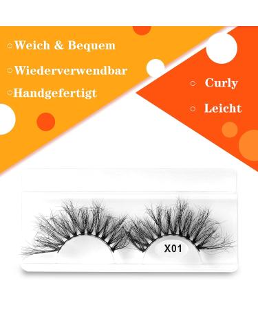 25mm 3D False Eyelashes - Handmade Dramatic Fluffy Lashes (3 Pairs) for Gorgeous Eyes | International Shipping - Buy Online on GoSupps.com