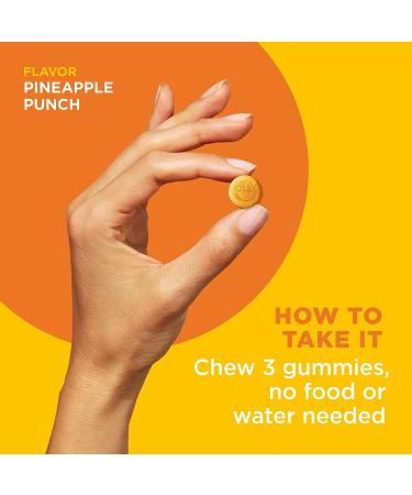 OLLY Swift Energy Gummy - Pineapple Punch Flavor - 30 Gummies for Energy Boost - Buy Online on GoSupps.com