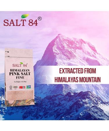 Himalayan Chef Pink Salt 1lb - Fine Grain - 100% Natural and Pure - Buy Online on GoSupps.com