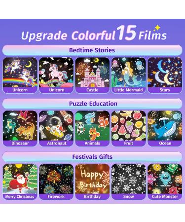 Fire Unicorn Baby Girl Gift: 15 Films, 10 Soothing Sounds, 105 Lighting Modes - Rechargeable Kawaii Room Decor for Girls - Buy Online on GoSupps.com