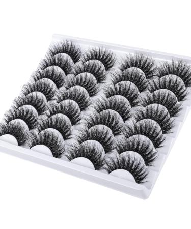 8D Fluffy False Eyelashes | Wispy Faux Mink Cat Eye Lashes - 14 Pairs Pack for Lightweight Glam - Buy Online on GoSupps.com