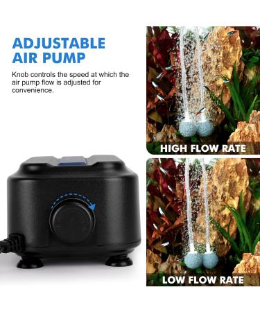 Fishkeeper Quiet Air Pump for Aquariums | 2.5W 5W 8W Models for Tanks up to 570L | 500LPH Max Air Flow - Buy Online on GoSupps.com