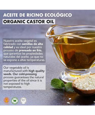 Snadi - Pure Organic Castor Oil 500 ml | Cold Pressed | Antioxidant and Anti-Aging | Moisturizing for Dry Skin and Hair | Ideal for Eyelashes and Beard | Castor Oil - Buy Online on GoSupps.com