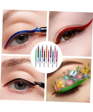 Balacoo 12 Pcs 1 Set Shadow Set Waterproof Eyeliner Long-lasting Eye Liners To Rotate Telescopic 1 count (Pack of 1) Colorful - Buy Online on GoSupps.com