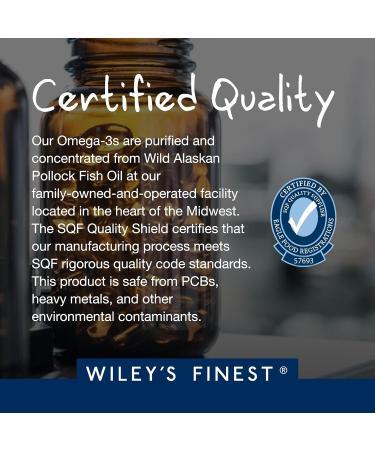 Buy Wiley's Finest Wild Alaskan Fish Oil Peak EPA 1000 mg - 30 Softgels | Omega-3 Supplement - Buy Online on GoSupps.com