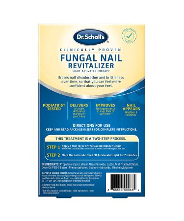 Dr. Scholl's Fungal Nail Treatment Revitalizer with LED Light Therapy - 10ml - Buy Online on GoSupps.com