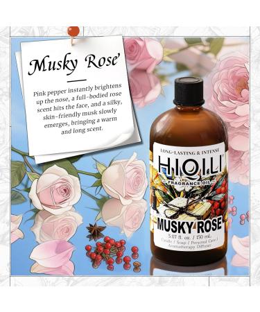 HIQILI 100ML Pine Essential Oil & 150ML Musky Rose Fragrance Oil for DIY Diffuser - Buy Online on GoSupps.com