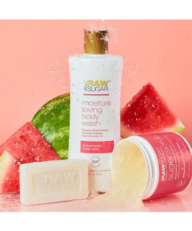 RAW SUGAR Simply Body Wash Variety Trio (25 Fl Oz Pack of 3) Vegan Bath & Shower Gel Raw Coconut + Mango Pineapple + Maqui Berry + Coconut and Watermelon + Fresh Mint No Sulfates & Parabens Raw Coconut + Mango Pineappl  - Buy Online on GoSupps.com