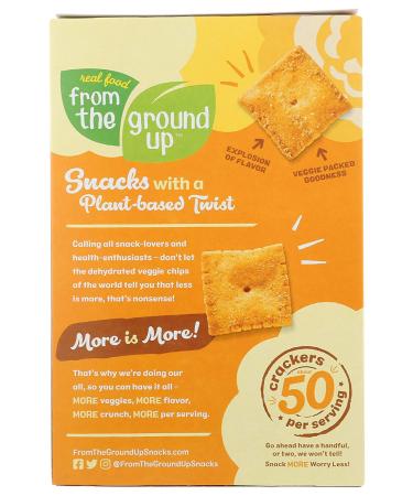 From the Ground Up Cauliflower Crackers Cheddar - 4 oz. | Gluten-Free Snack - Buy Online on GoSupps.com