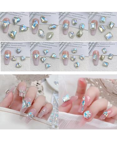 Shape Art Pointed Back Rhinestones for Water Heart Rhinestones Pointed Back Art Charm - Buy Online on GoSupps.com