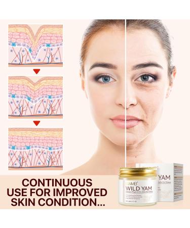 Wild Yam Cream Menopause and Hormone Balance Organic Yam Cream for Women Wild Yam Root Cream Skin Moisturizer Relief for Dry Skin 60 ML - Buy Online on GoSupps.com