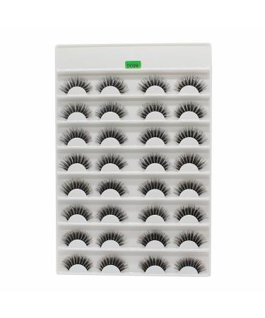 Wholesale 18mm 3D Mink Eyelashes - 16 Pairs of Natural Long False Lashes | Bulk Makeup Supplies (D039 - Buy Online on GoSupps.com