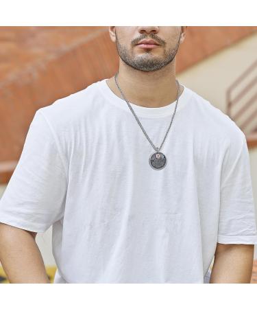 Custom Sterling Silver Medical Alert Necklace - Personalized Engraving & Vintage Pendant - Emergency ID Jewelry for Men & Women - 2 Crystal Styles - Buy Online on GoSupps.com