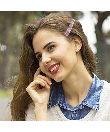 VAIPI 20 Pieces Acrylic Resin Hair Clips - Marble Pattern Hair Barrettes for Women & Girls - Buy Online on GoSupps.com