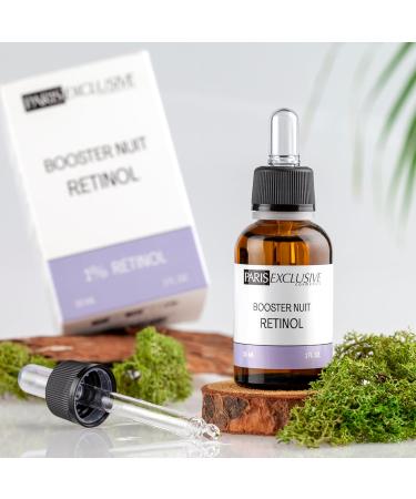 PARIS EXCLUSIVE COSMETICS Retinol Night Booster serum 1 retinol firming softens fine lines and wrinkles exfoliates brightens dark spots all skin types 30 ml - Buy Online on GoSupps.com