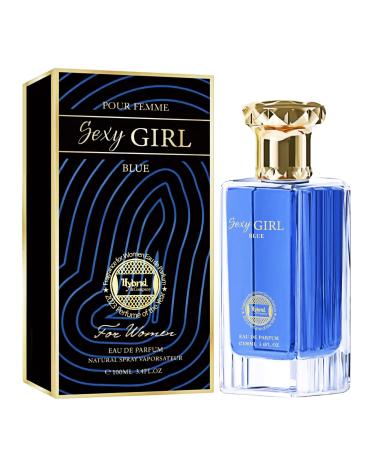 Hybrid & Company Sexy Girl Blue Pour Femme Eau De Parfum Natural Spray Vaporisateur 100ML 3.4FL.OZ