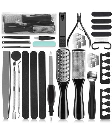36 in 1 Pedicure Kit, Professional Pedicure Tools Foot Rasp Foot Dead Skin Remover for Home & Salon Care