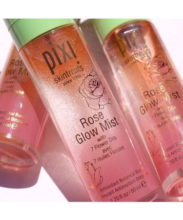 Pixi Beauty Rose Glow Mist 80ml | Dual-Phase Spray Elixir with Fatty Acids & Antioxidants | Hydrating Skin Moisturizer | Free Radical Protection | 2.70 Fl Oz - Buy Online on GoSupps.com