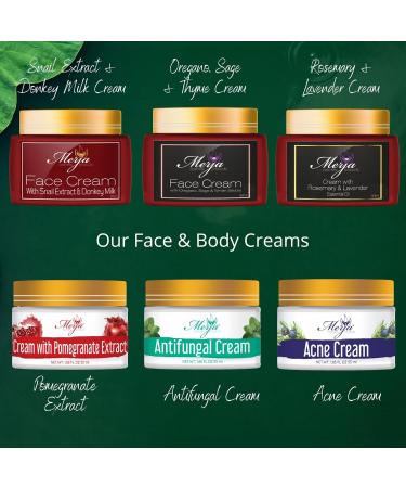 Merja Face cream with Rosemary & Lavender Essential Oils-Premium Skin care for a Radiant Youthful Complexion-Face Moisturizer- Premium Quality Cream 1.69 oz 50 ml Rosemary-Lavender - Buy Online on GoSupps.com