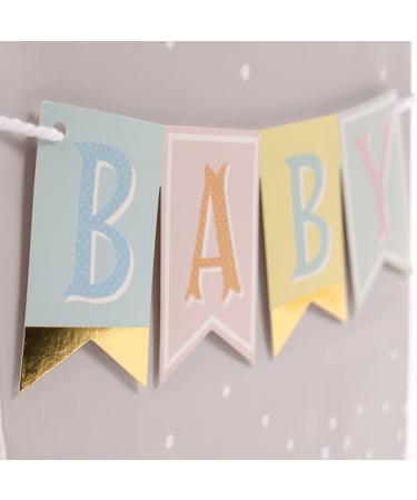 Hallmark 9" Medium Baby Gift Bag with Tissue Paper - Baby Banner in Grey  Pink and Blue for Baby Showers  New Parents  and More Light Pastel Purple - Buy Online on GoSupps.com