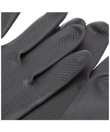 Elliott Heavy Duty Household and Maintenance Rubber Gloves Extra large Gloves with breathable flock Lining and non-slip grip One pair of Black Gloves XL - Buy Online on GoSupps.com