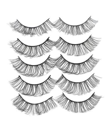 FRCOLOR Girls Lashes 5 Pairs Dense False Eyelash fake eyelash for women natural lashes women false eyelashes lash extensions strip lashes girls eyelash Imitation fluffy Miss Russia