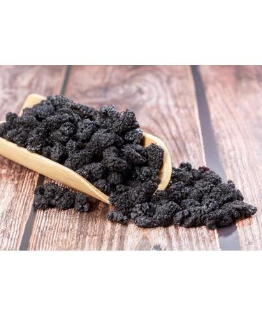 Organic Dried Black Mulberries 1lb | Non-GMO, Raw, Unsulfured, Unsweetened, Vegan & Kosher - Perfect for Snacking, Desserts & Granola | No Sugar Added | Morus nigra - 1lb Pack - Buy Online on GoSupps.com