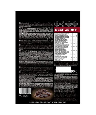 Indiana Beef Jerky - High Protein No Added Sugar 18g Salami Snack | Dried Meat (10 x 90g Peppered) - Buy Online on GoSupps.com