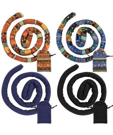 4 PCS Spiral Lock Hair Tie with 4 Bags Colorful Dreadlock Hair Ties Long Bendable Dread Bands Bohemian Ponytail Holders Loc Hair Accessories for Women Men Thick Curly Hair - Buy Online on GoSupps.com